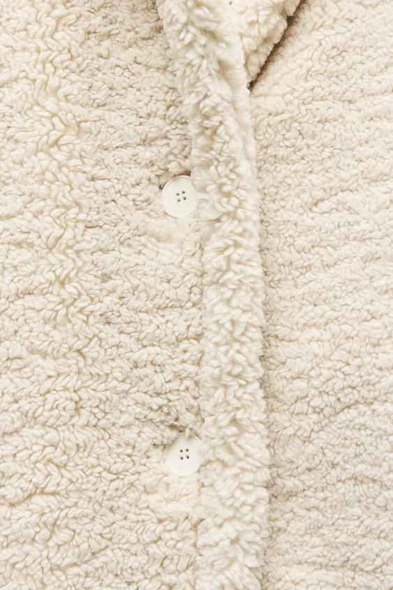 Aurora Lange Teddy Jas Dames – Warm & Elegant