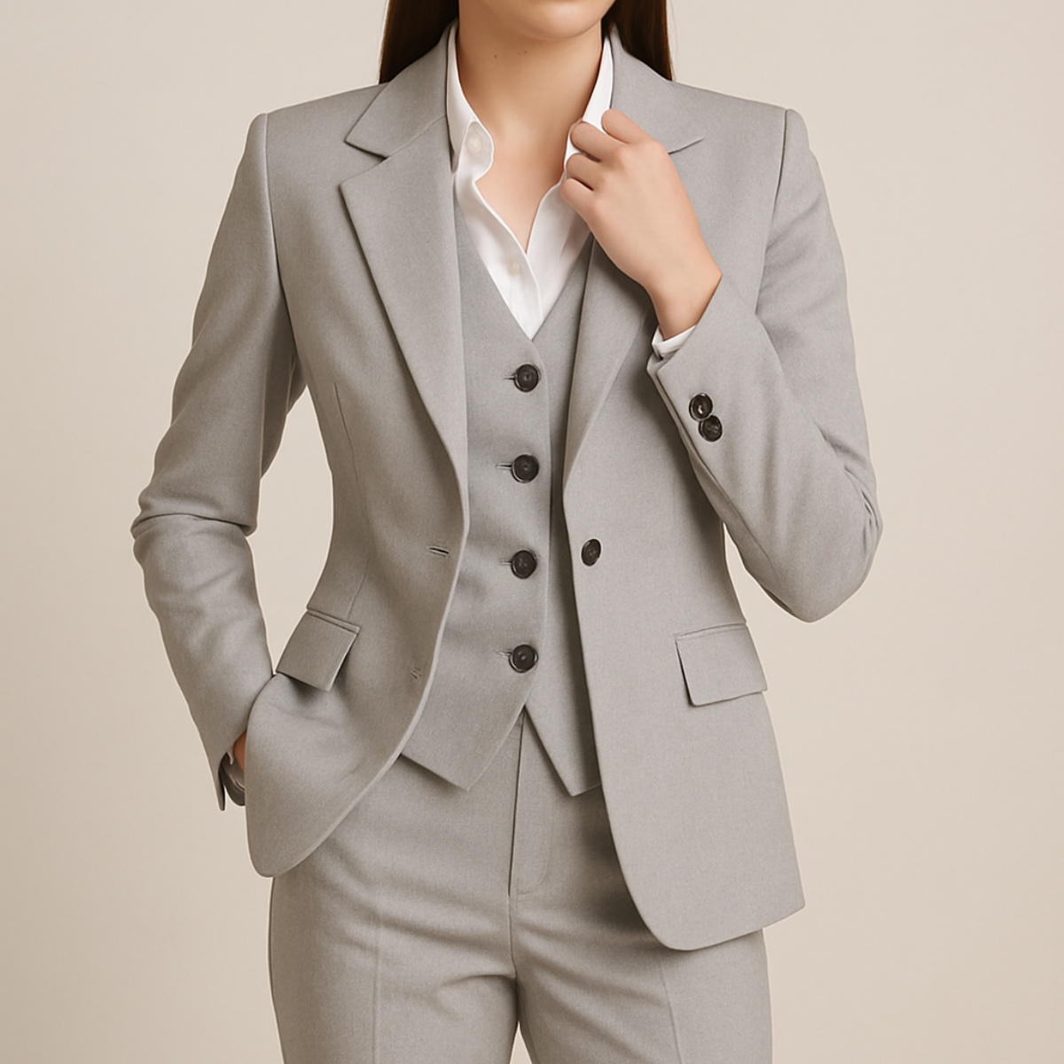 Firenze Dames 3-Delig Pak – Blazer, Top en Broek