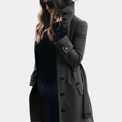 Dames Elegante Trenchcoat – Warm & Tijdloos Design