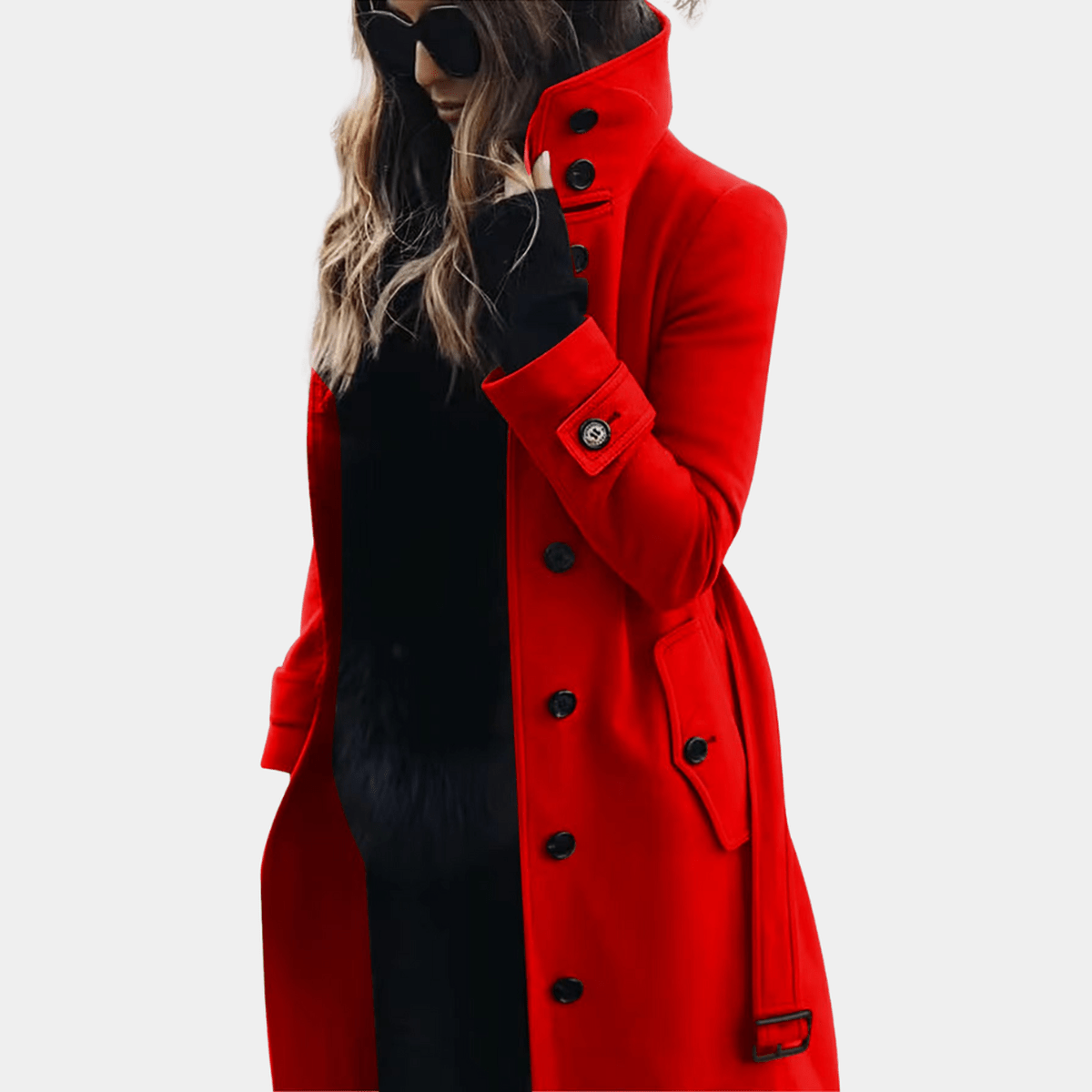 Dames Elegante Trenchcoat – Warm & Tijdloos Design