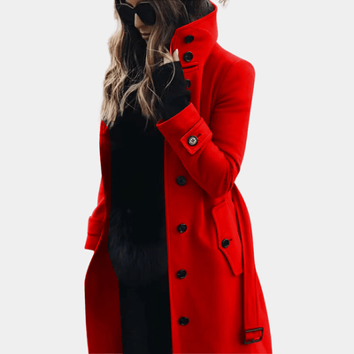 Dames Elegante Trenchcoat – Warm & Tijdloos Design