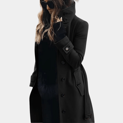 Dames Elegante Trenchcoat – Warm & Tijdloos Design