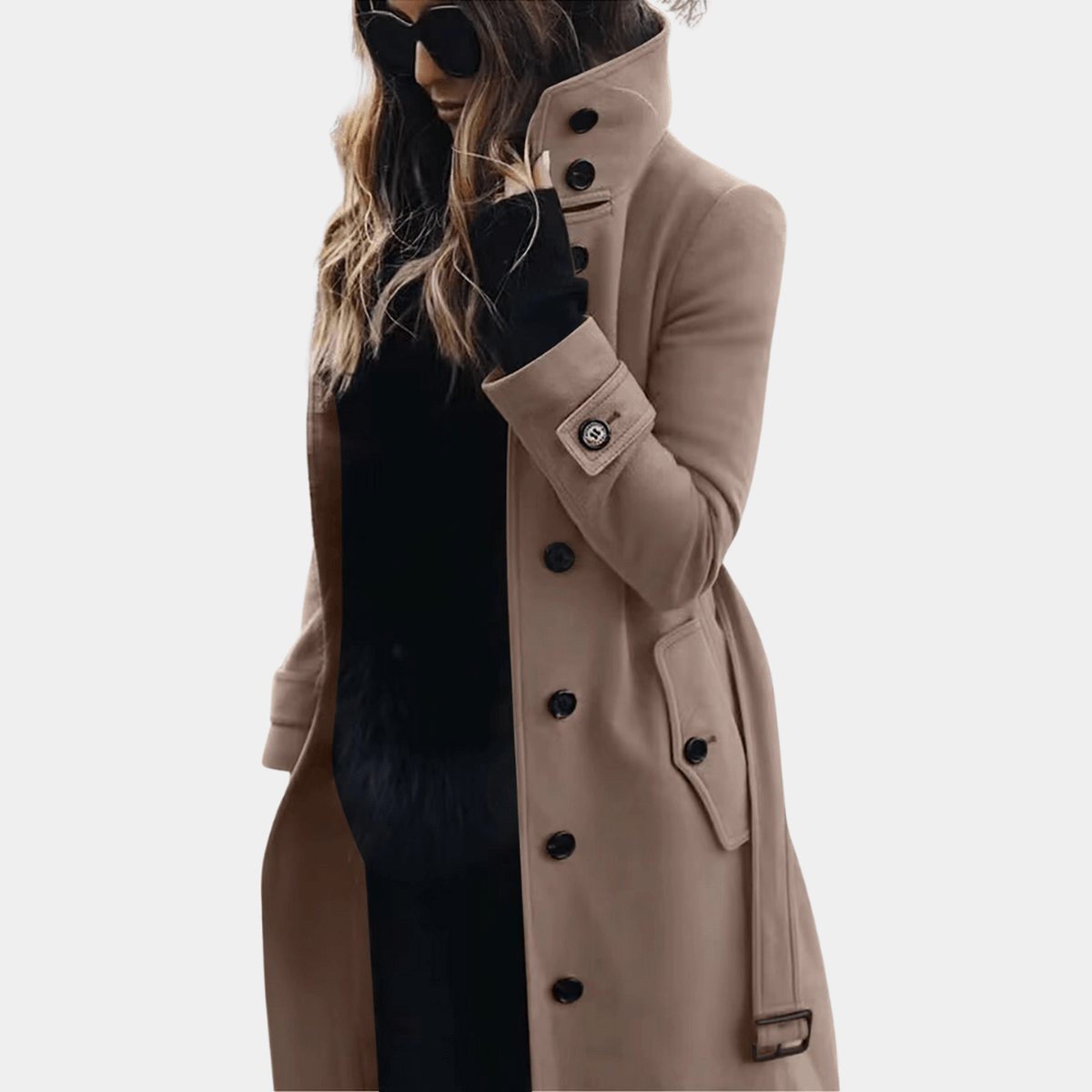 Dames Elegante Trenchcoat – Warm & Tijdloos Design