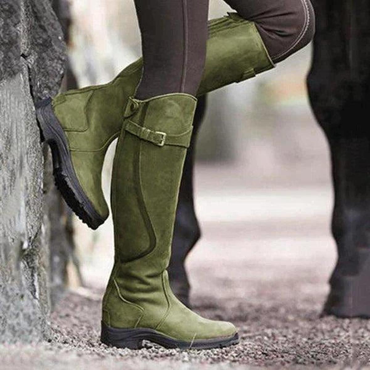 Dames Waterdichte Winter Rijlaarzen – Warm & Stijlvol