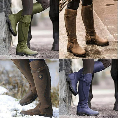 Dames Waterdichte Winter Rijlaarzen – Warm & Stijlvol