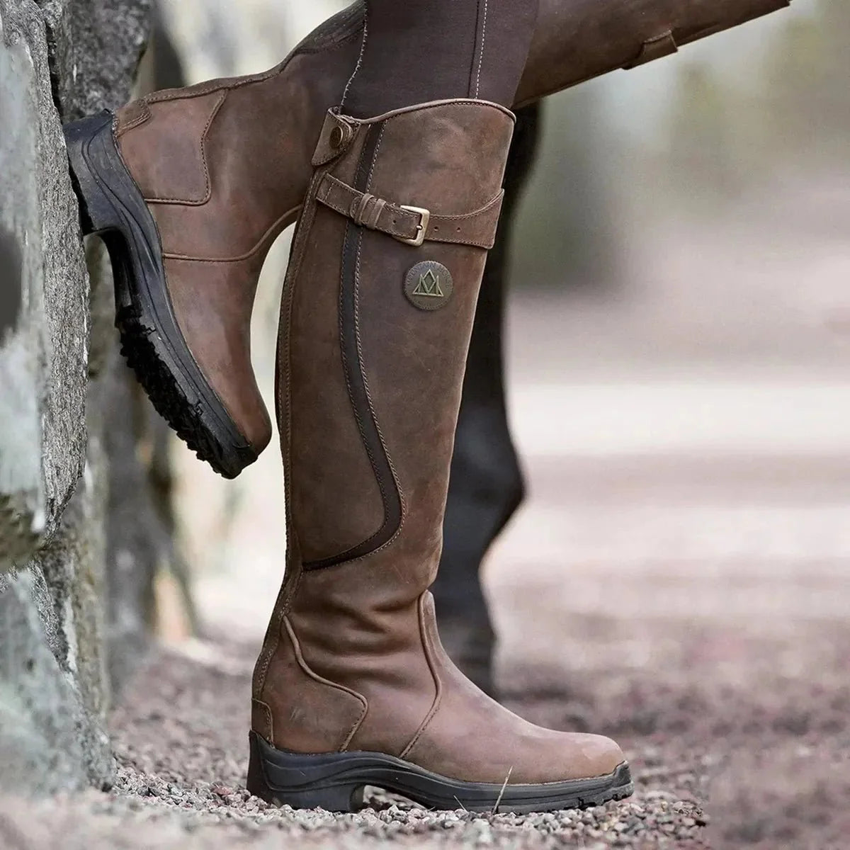Dames Waterdichte Winter Rijlaarzen – Warm & Stijlvol