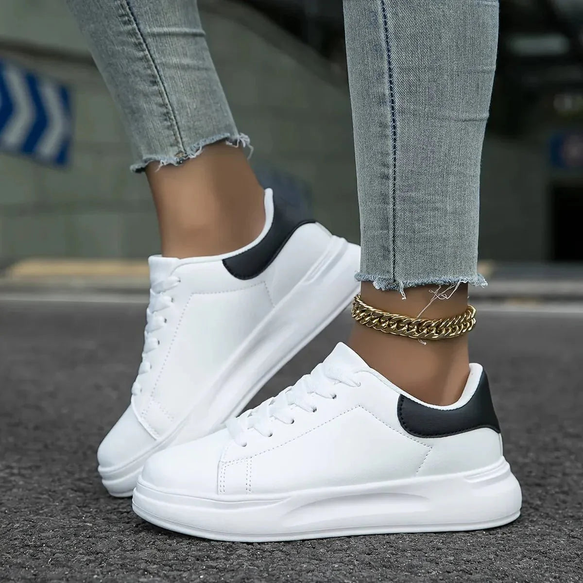 Dames Orthopedische Leren Sneakers – Lichtgewicht & Comfortabel