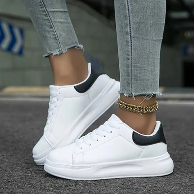 Dames Orthopedische Leren Sneakers – Lichtgewicht & Comfortabel