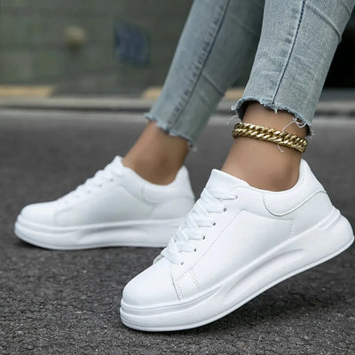 Dames Orthopedische Leren Sneakers – Lichtgewicht & Comfortabel