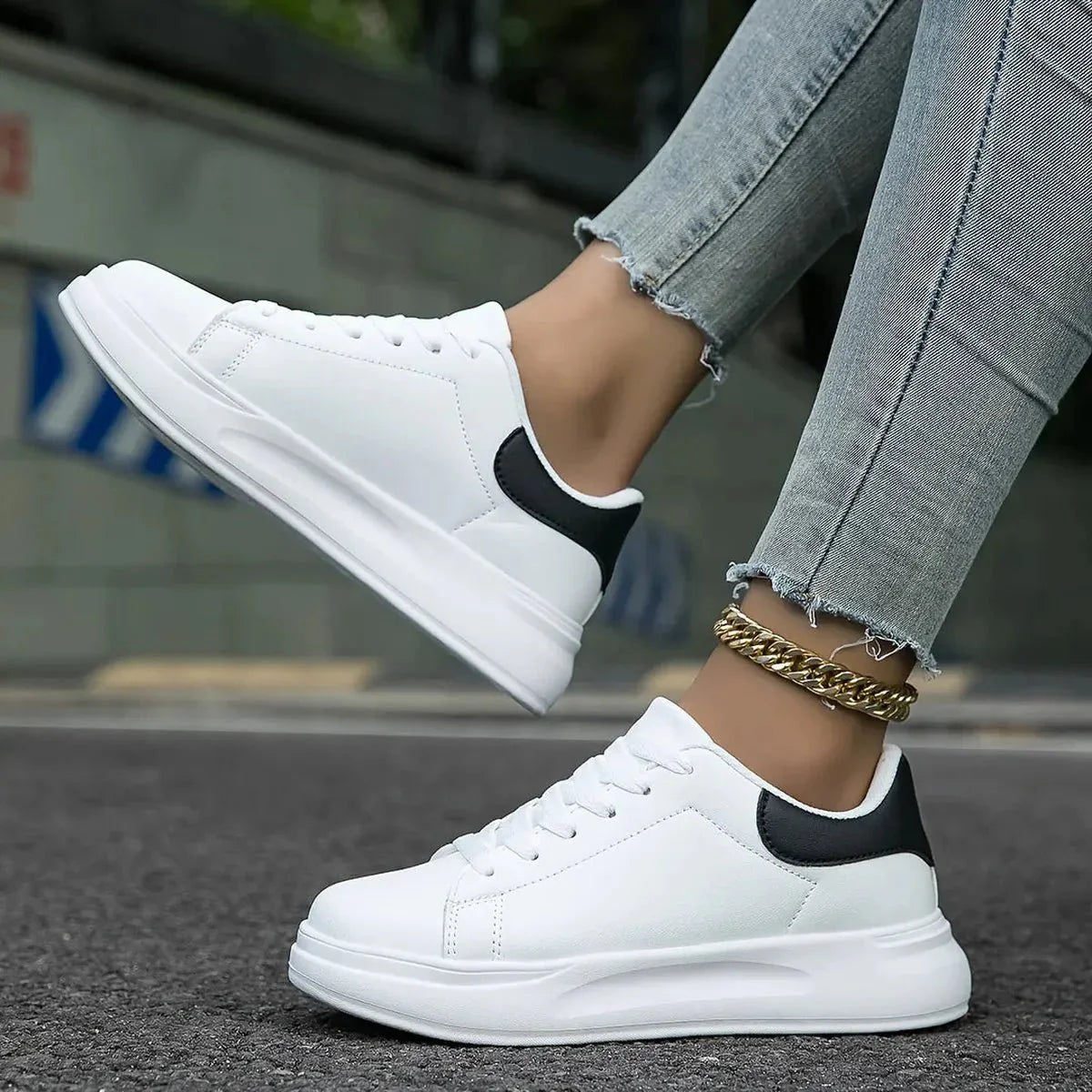 Dames Orthopedische Leren Sneakers – Lichtgewicht & Comfortabel