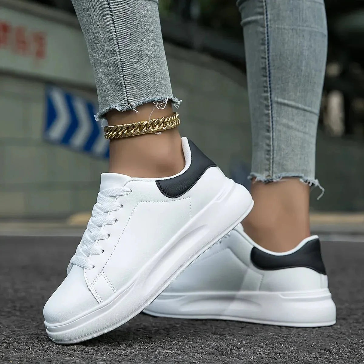 Dames Orthopedische Leren Sneakers – Lichtgewicht & Comfortabel