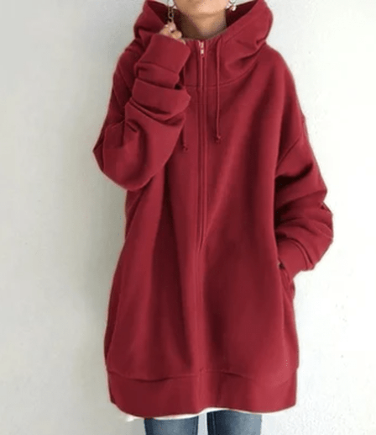 Dames Zip-Up Hoodie – Elegant & Comfortabel Design