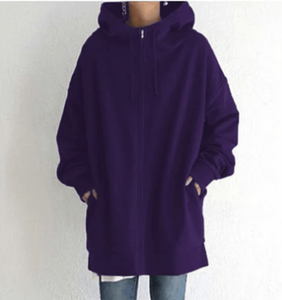 Dames Zip-Up Hoodie – Elegant & Comfortabel Design