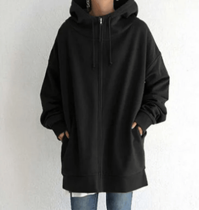 Dames Zip-Up Hoodie – Elegant & Comfortabel Design