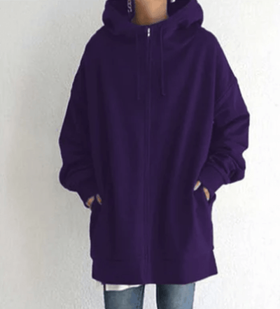 Dames Zip-Up Hoodie – Elegant & Comfortabel Design