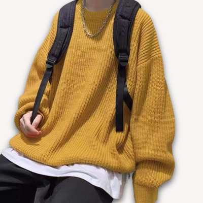 Heren Gebreide Trui – Oversized Winter Pullover