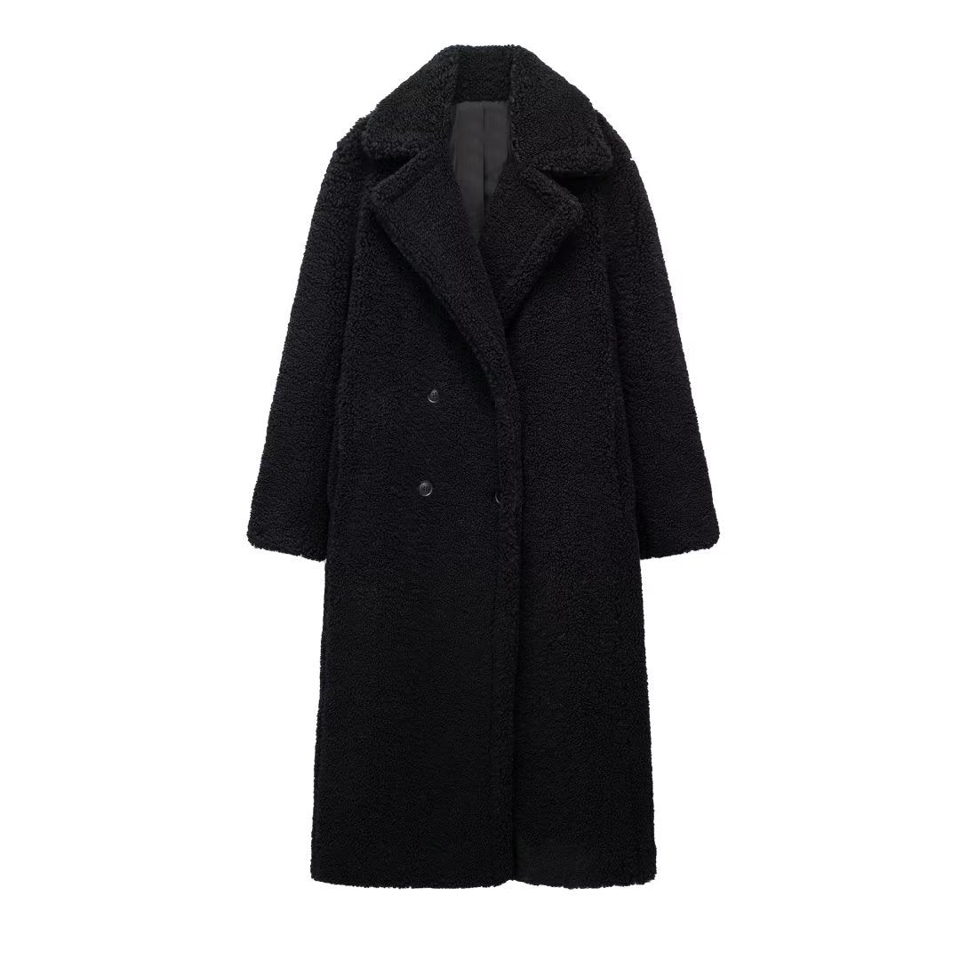 Aurora Lange Teddy Jas Dames – Warm & Elegant