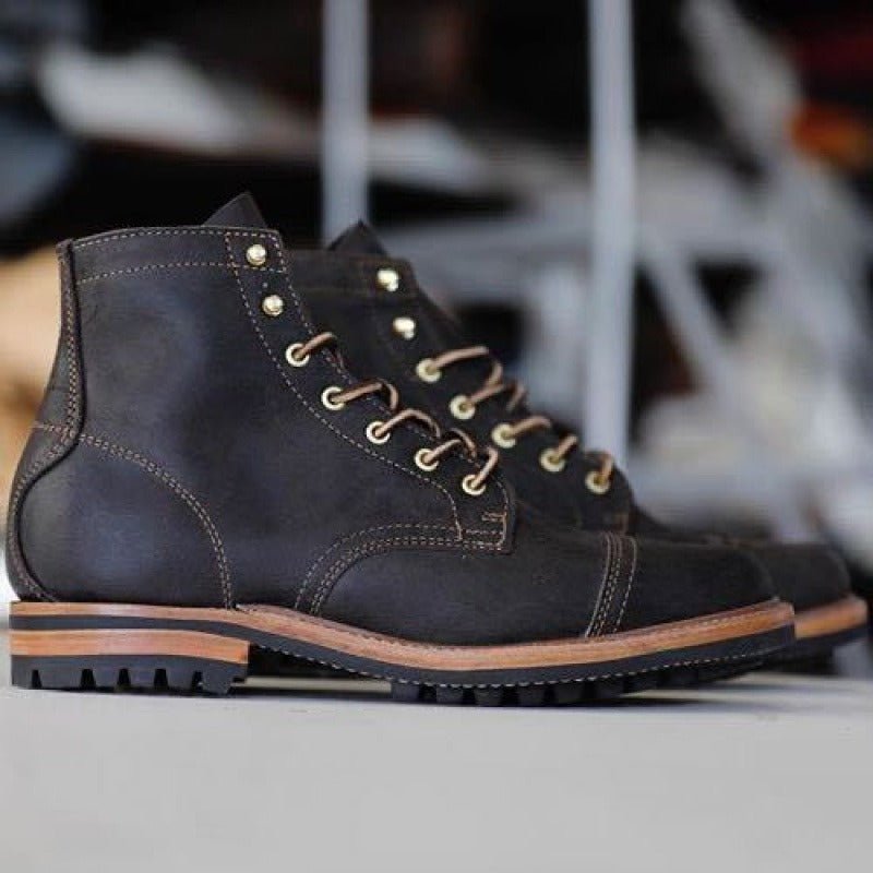 Torino Klassieke Leren Veterboots voor Heren – Comfort & Grip
