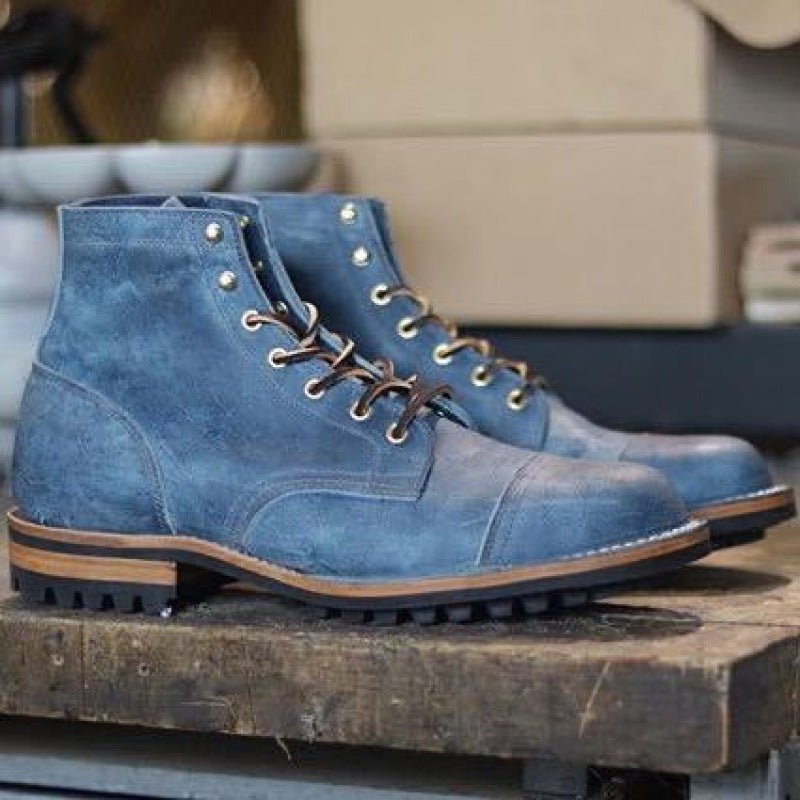 Torino Klassieke Leren Veterboots voor Heren – Comfort & Grip
