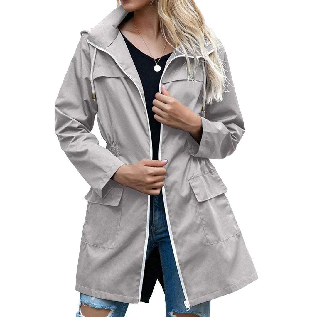 Lange Windjas Dames – Waterdicht & Elegant