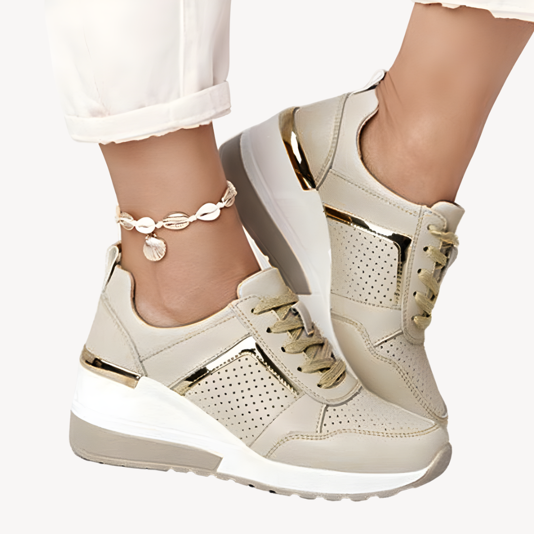 Dames Orthopedische Wedge Sneakers – Comfort & Verhoogde Elegantie