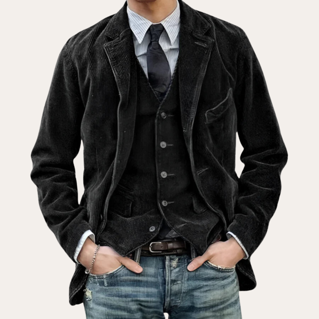 Heren Corduroy Blazer – Tijdloze Klassieker met Comfort