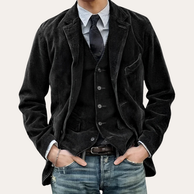 Heren Corduroy Blazer – Tijdloze Klassieker met Comfort