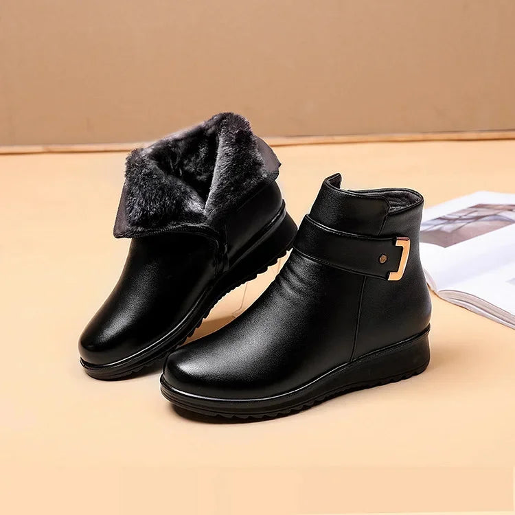 Orthopedische Leren Dameslaarzen – Warmte, Comfort & Klasse