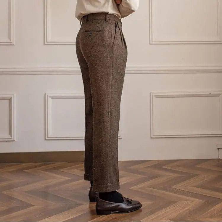 Wollen Straight Fit Broek – Luxe Herenmode