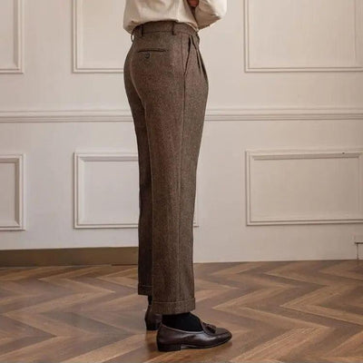 Wollen Straight Fit Broek – Luxe Herenmode