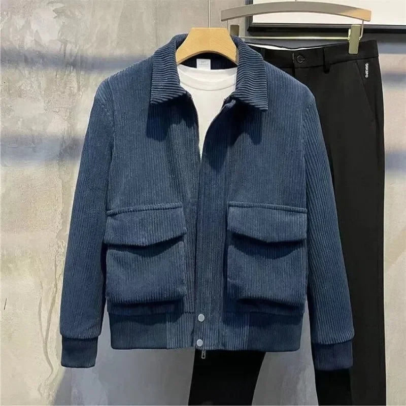 Gianni Stijlvolle Corduroy Heren Winterjas