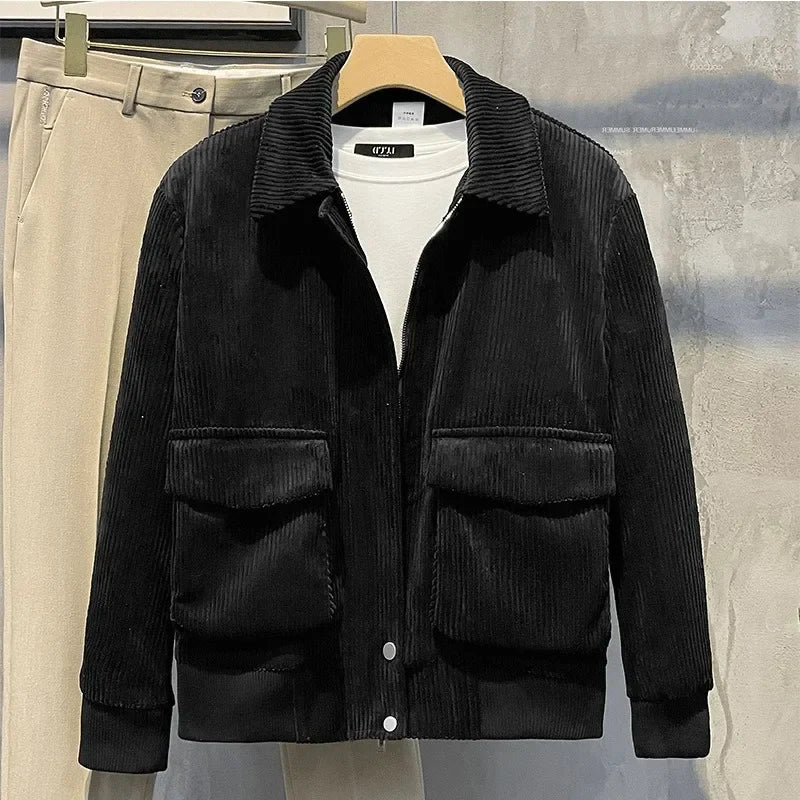Gianni Stijlvolle Corduroy Heren Winterjas