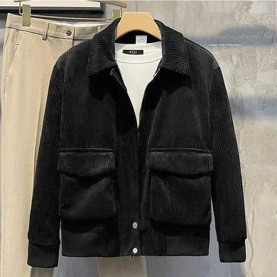 Gianni Stijlvolle Corduroy Heren Winterjas