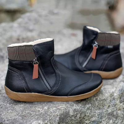 Waterdichte Orthopedische Leren Dameslaarzen – Comfort & Elegantie