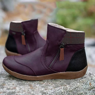 Waterdichte Orthopedische Leren Dameslaarzen – Comfort & Elegantie