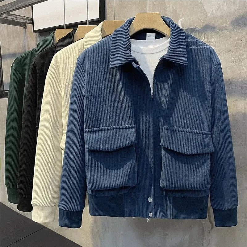 Gianni Stijlvolle Corduroy Heren Winterjas