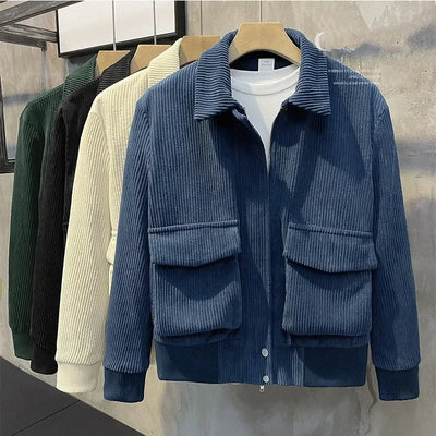 Gianni Stijlvolle Corduroy Heren Winterjas