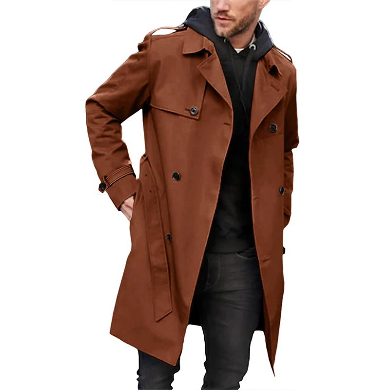 Heren Trenchcoat – Klassiek met Reverskraag & Ceintuur