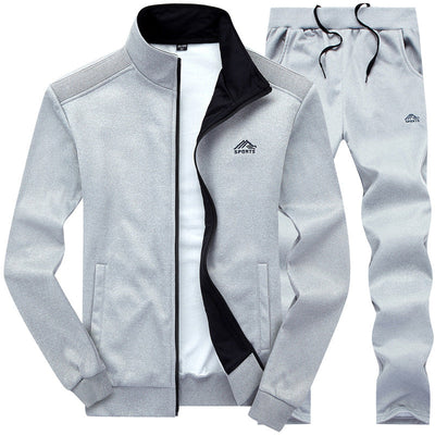 Heren Trainingspak – Luxe Streetwear Set met Slim Fit & Letterprint