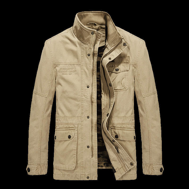 Heren Winterjas Cargo Jacket – Premium Outdoor Tussenjas met Praktische Zakken
