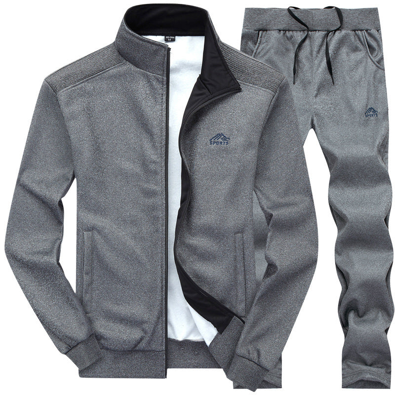 Heren Trainingspak – Luxe Streetwear Set met Slim Fit & Letterprint