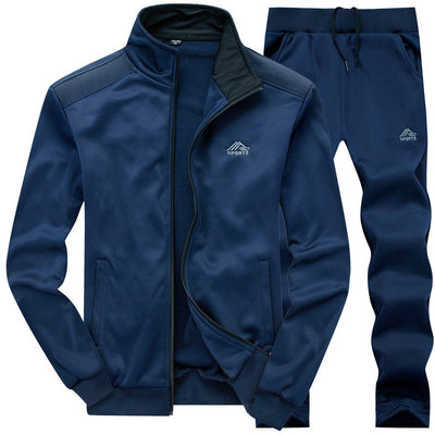 Heren Trainingspak – Luxe Streetwear Set met Slim Fit & Letterprint