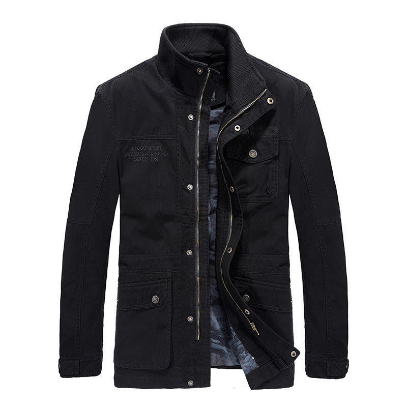 Heren Winterjas Cargo Jacket – Premium Outdoor Tussenjas met Praktische Zakken