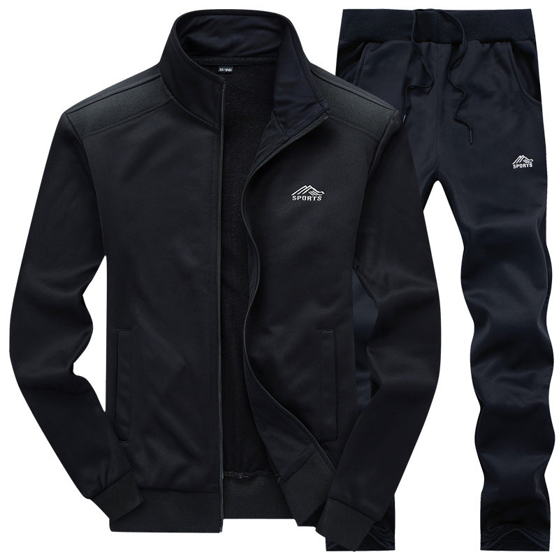Heren Trainingspak – Luxe Streetwear Set met Slim Fit & Letterprint