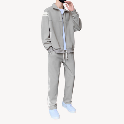 Heren Trainingspak Katoen – 2-Delige Set met Vest & Joggingbroek
