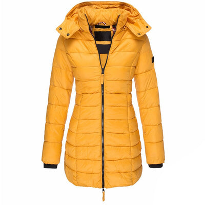 Moderne Puffer Winterjas met Afneembare Capuchon