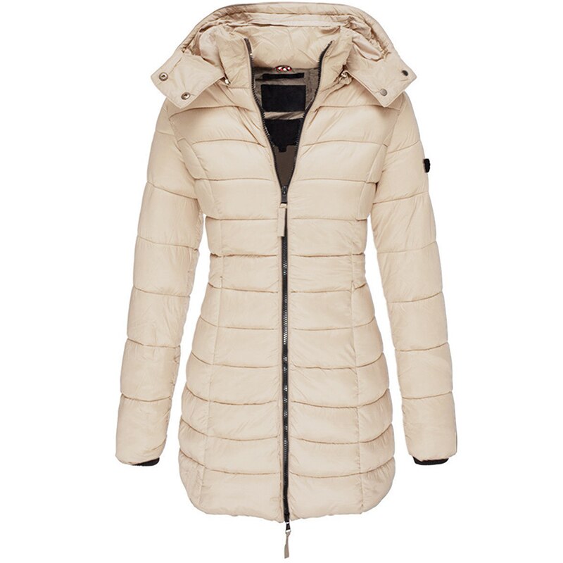 Moderne Puffer Winterjas met Afneembare Capuchon