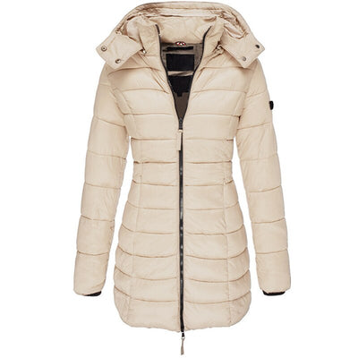 Moderne Puffer Winterjas met Afneembare Capuchon