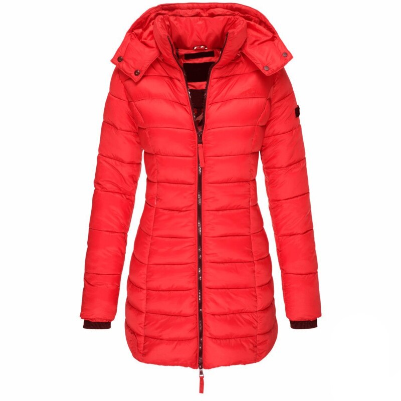 Moderne Puffer Winterjas met Afneembare Capuchon