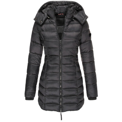 Moderne Puffer Winterjas met Afneembare Capuchon